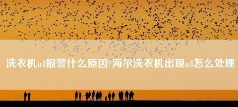 洋滚筒洗衣机U4故障及解决办法（排水不畅导致洗衣机U4故障）