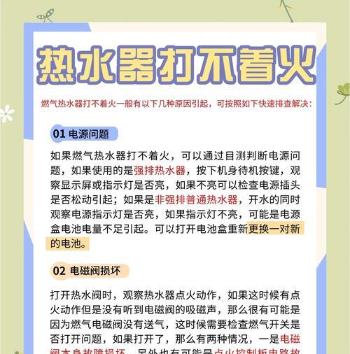 多田热水器不加热热水的原因是什么？如何排查？
