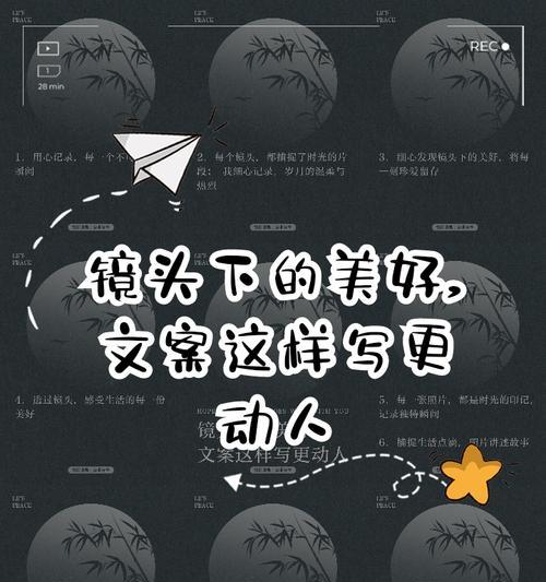 如何撰写包含相机和镜头的文案？